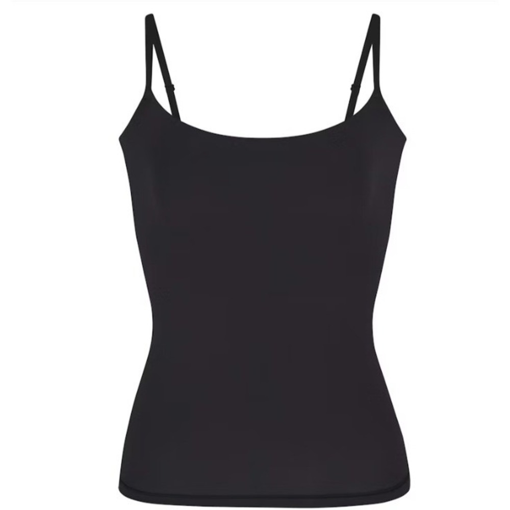 Skims Fits Everybody Cami Onyx Black Square Neck Camisole TP-CAM-9421 Small